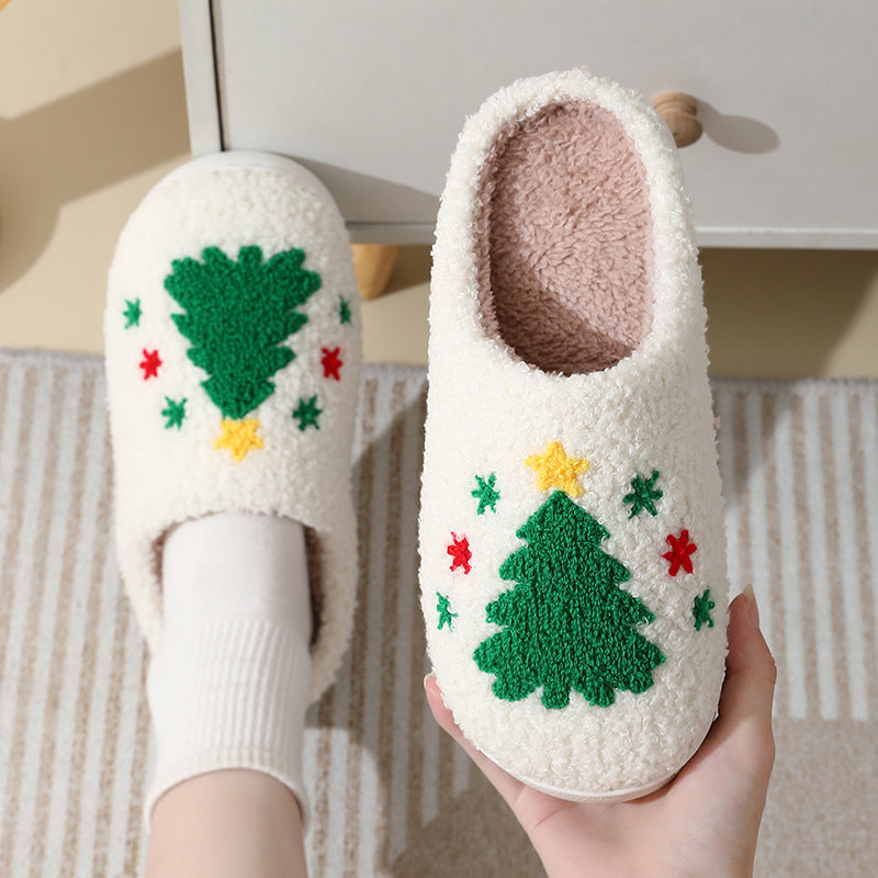Christmas Home Slippers Cute Cartoon