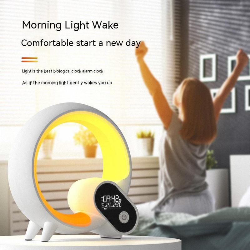 Creative Q Light Analog Sunrise Digital Display Alarm Clock